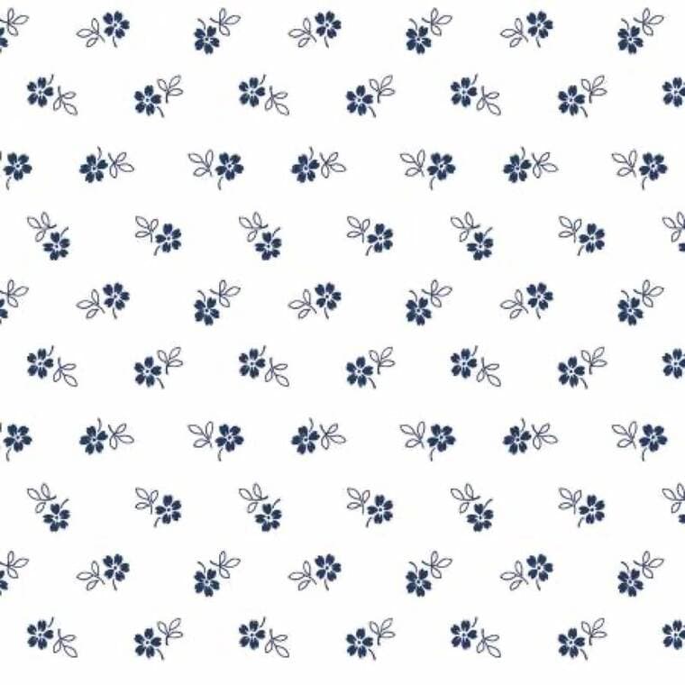 Daisy Garden White/Navy