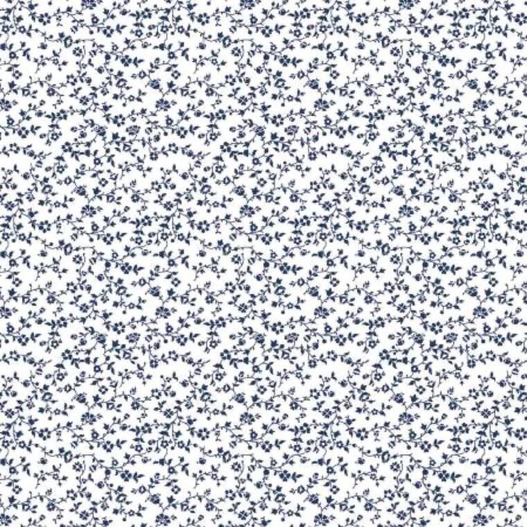 Vineyard Floral White/Navy