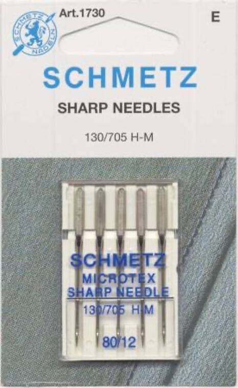 Schmetz Microtex Machine Needle Size 12/80