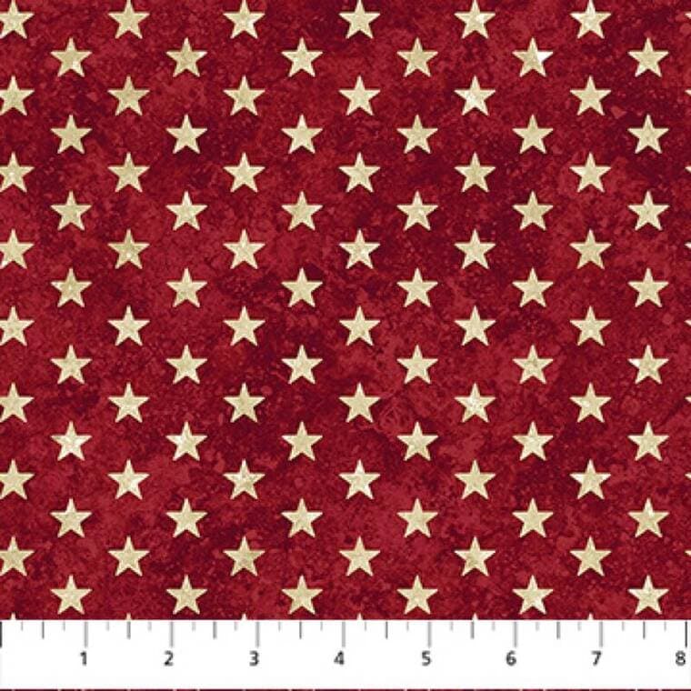 Stars Red/Cream - Stars & Stripes 13