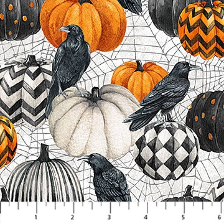 Pumpkins-Crows White Multi, Spellbound
