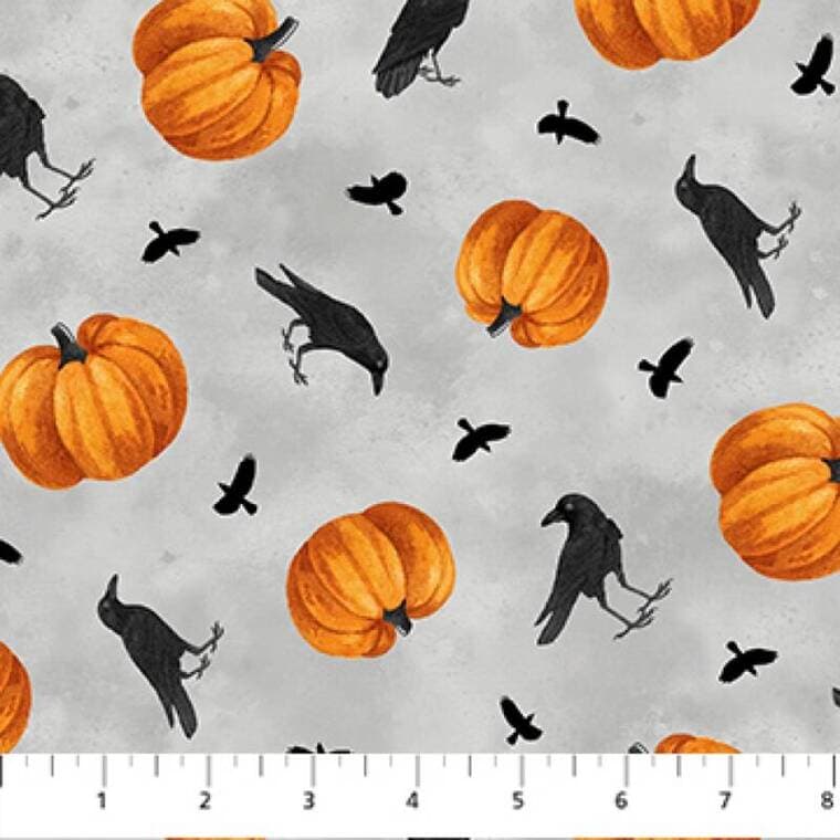Crows-Pumpkins Gray Multi, Spellbound