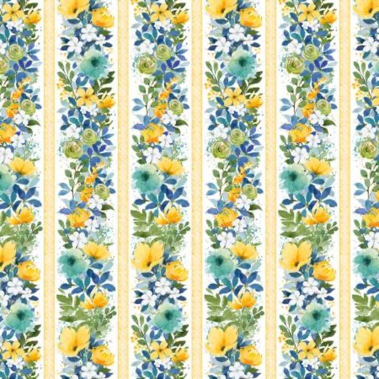 Multi Repeating Stripe - Sunlit Serenade
