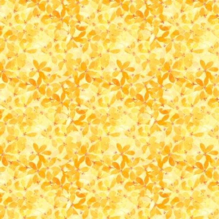 Yellow Medium Floral - Sunlit Serenade