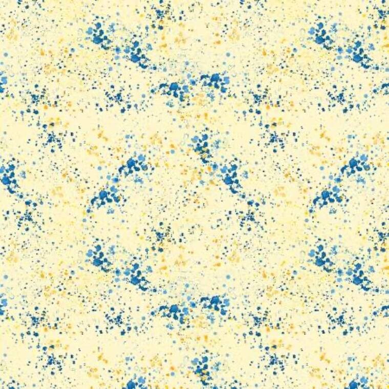 Yellow/Blue Splatter Texture - Sunlit Serenade