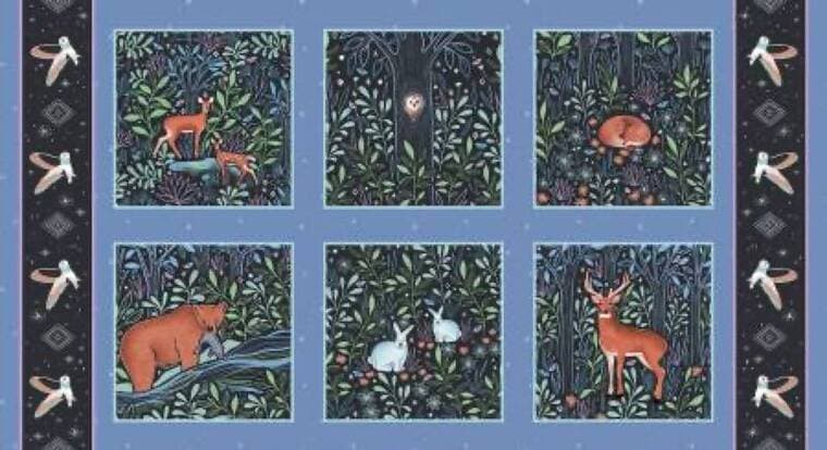 Woodland Magic Panel Periwinkle