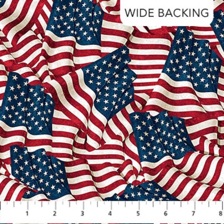 Flag Wide Back Navy - Stars & Strips 13