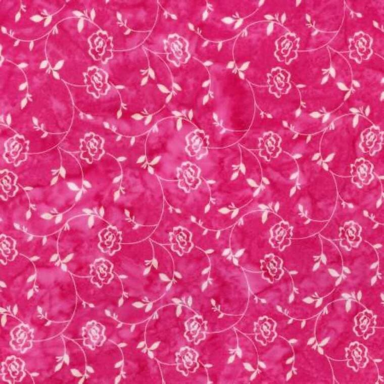 Batiks Rosarium Sew Soft Rayon Flamingo