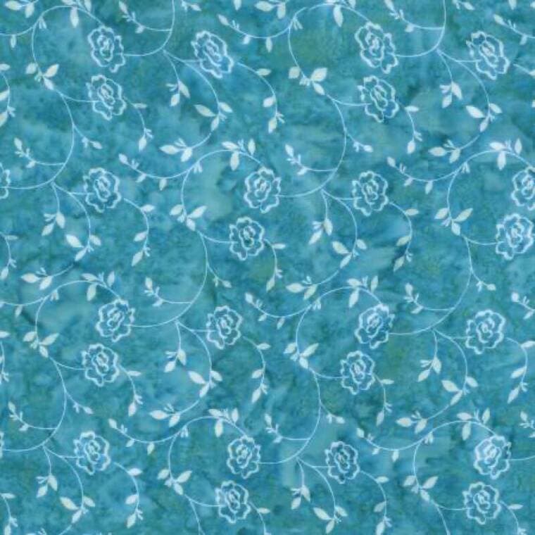 Batiks Rosarium Sew Soft Rayon Aegean