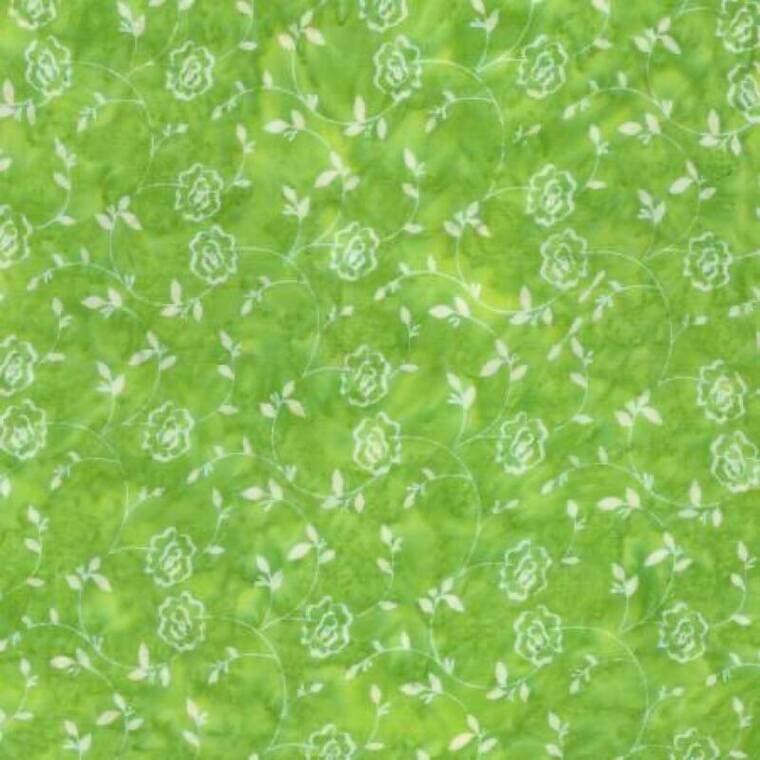 Batiks Rosarium Sew Soft Rayon Green Apple