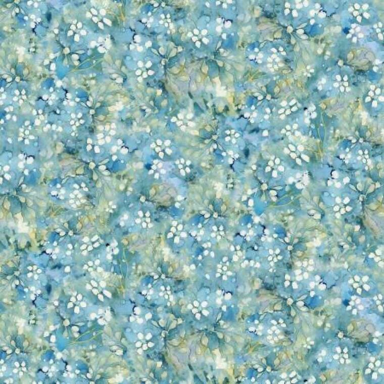 Blue Tonal Floral