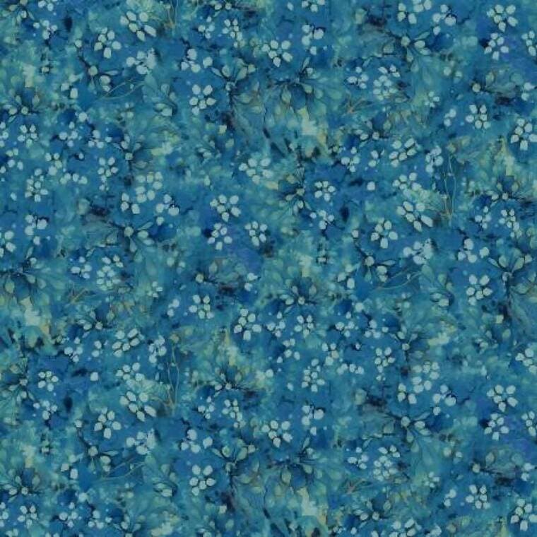 Cobalt Tonal Floral
