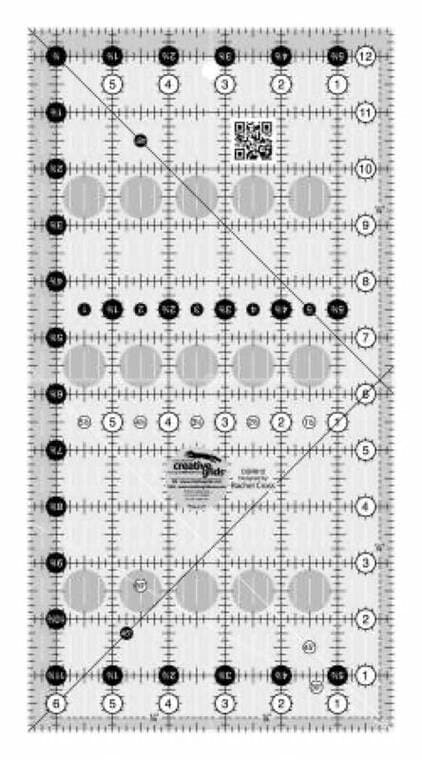 CREATIVE GRIDS RULER - 6.5 x 12.5