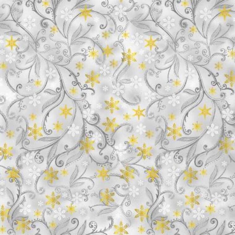 Dove Leafy Vines & Snowflakes Christmas