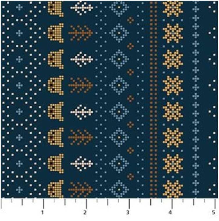 Cozy Cub Navy Bear Stripe