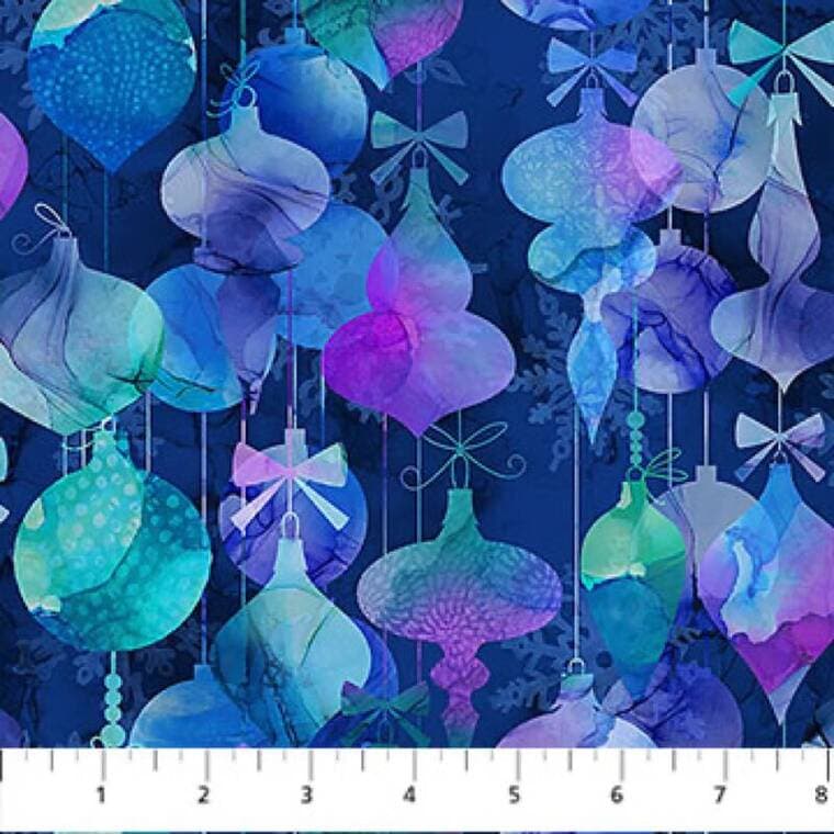 Baubles Dk Blue Multi