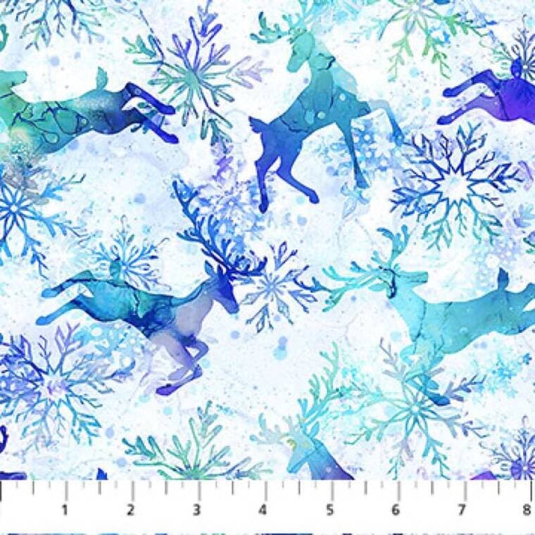 Reindeer Prance White Multi