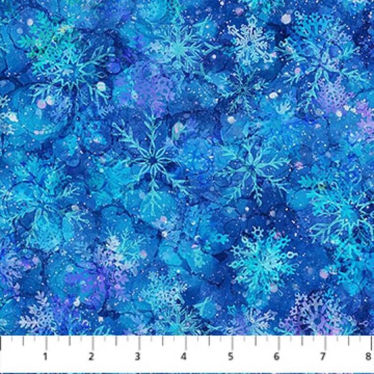 Snowflakes Md Blue Multi