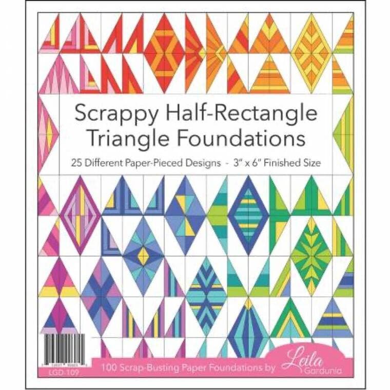3"x6" Scrappy Half-Rectangle Triangle Foundation Pad