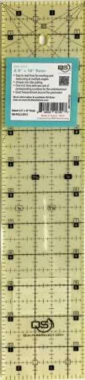 Non-Slip Ruler 2-1/2in x 12in, QS