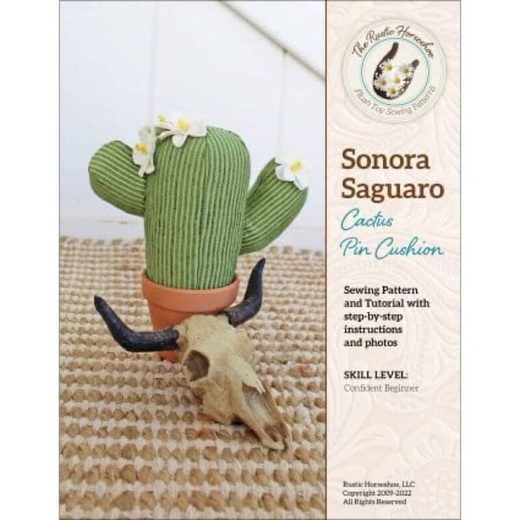 Sonora Saguaro Cactus Pin Cushion - Pattern