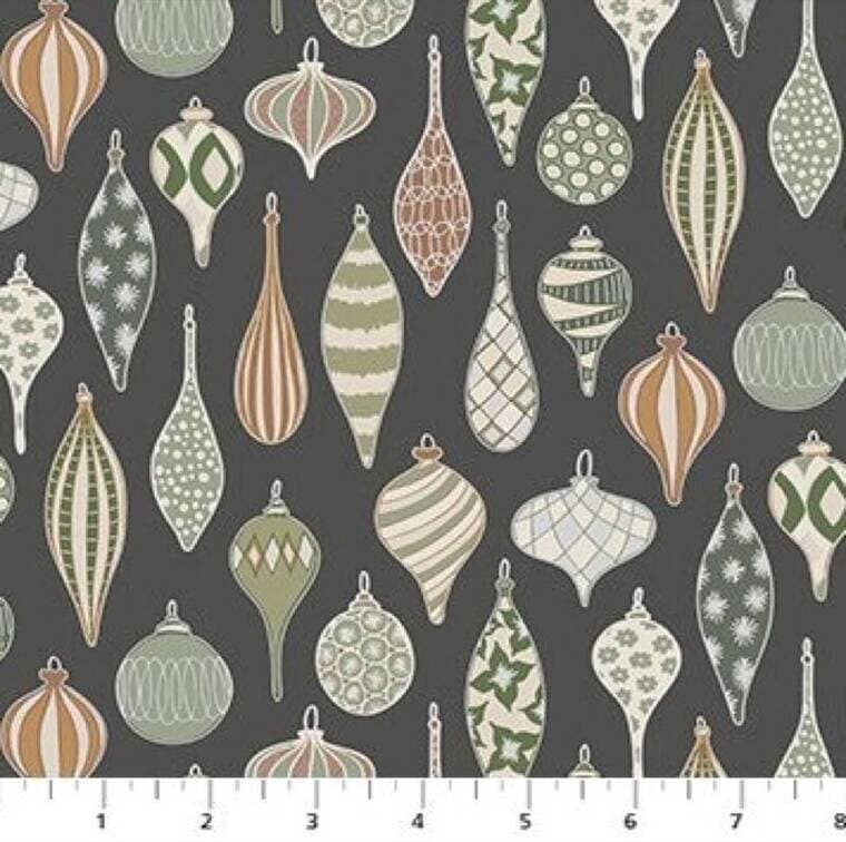 Snowfall Gray Ornaments