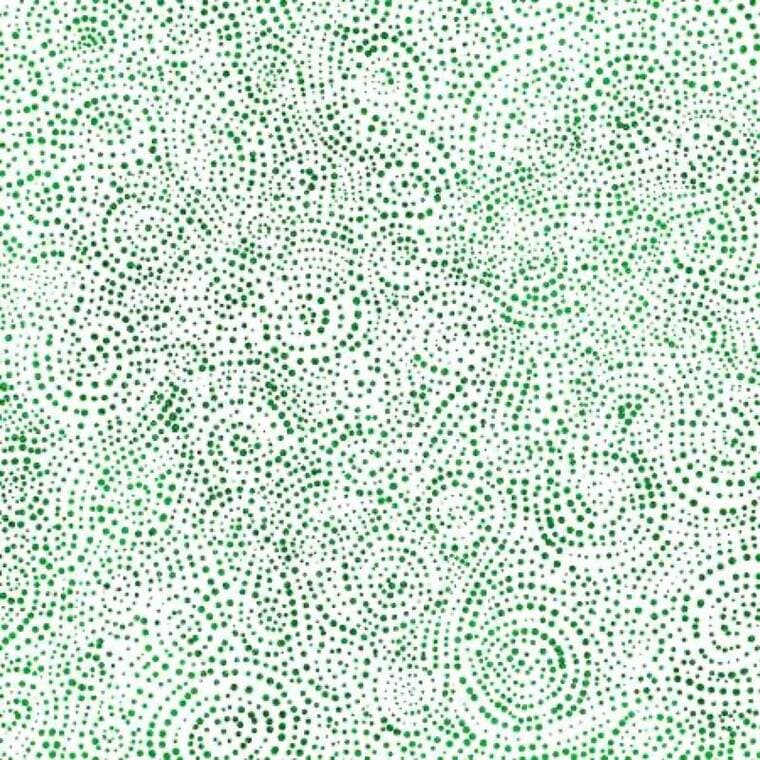 Solstice Serene Swirls White/Green