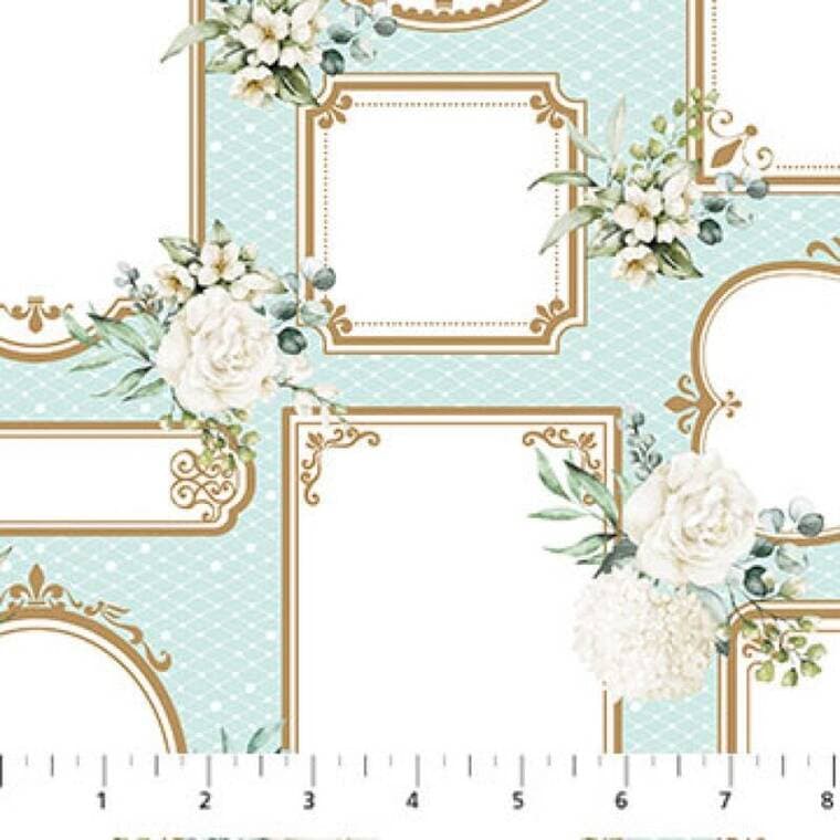 White Wedding Seafoam Labels